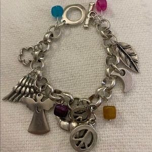 Olé Silver 7.5” 12 Charms Bracelet